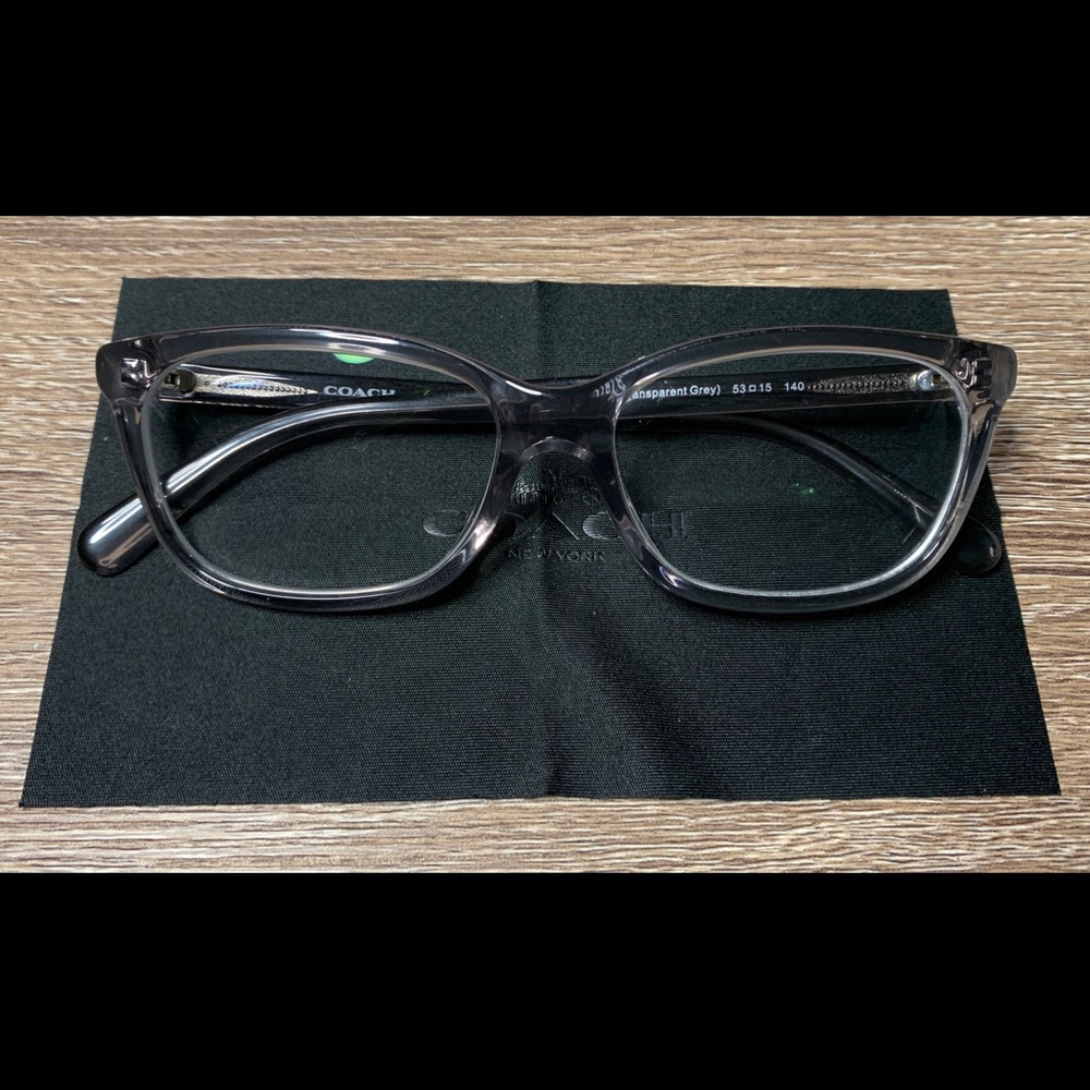 Coach prescription eyeglasses transparent grey HC6139U